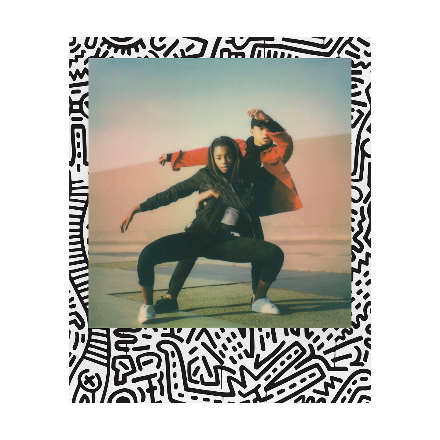 Polaroid i-Type Color Sofortbildfilm : Keith Haring Edition - 8 Aufnahmen