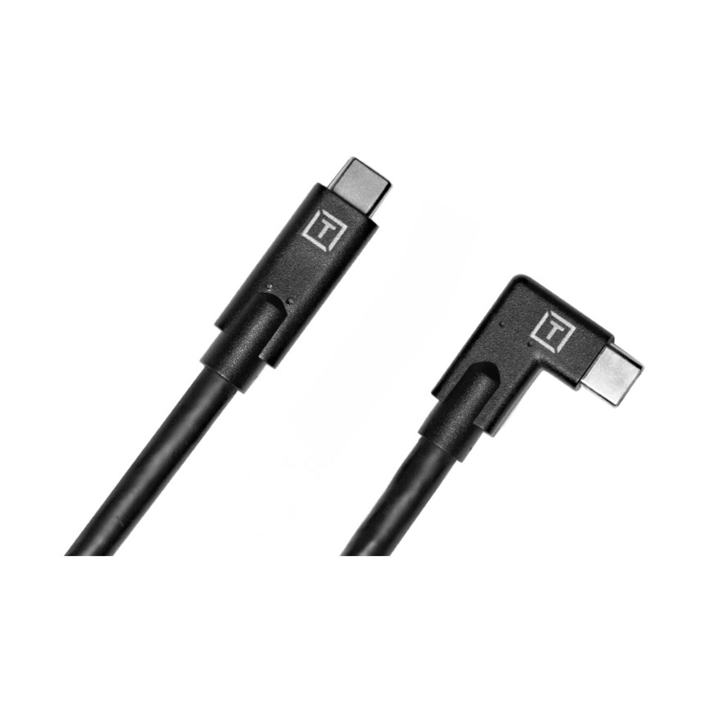 Tether Tools TetherPro USB-C Kabel - USB-C auf USB-C rechtwinklig : Schwarz